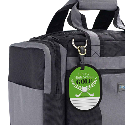 Golf Bag Tag Design 1 Light Green