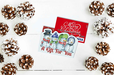 Snowman Christmas Card Gift Holder