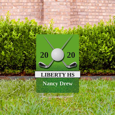 Golf Yard Sign Design 3 Light Green