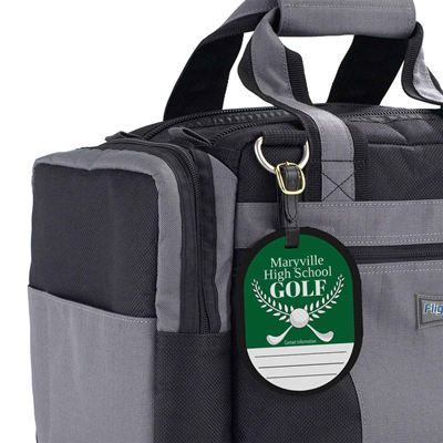Golf Bag Tag Design 1 Dark Green