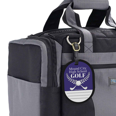 Golf Bag Tag Design 1 Purple